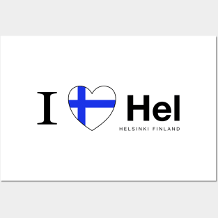 I love Hel Helsinki Finland Posters and Art